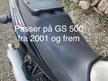Suzuki GS 500 sæde med GIVI topboksplade