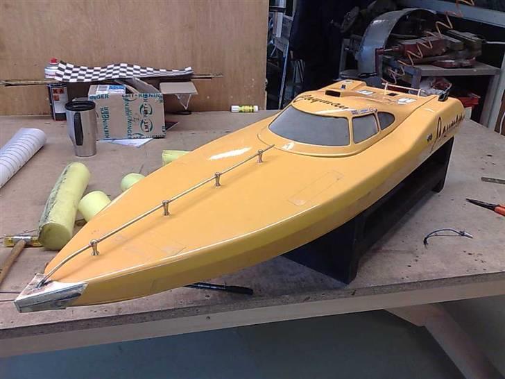 Railings samt håndtag til min Cayman Båd - Det pynter med en railing på båden ikk... billede 17