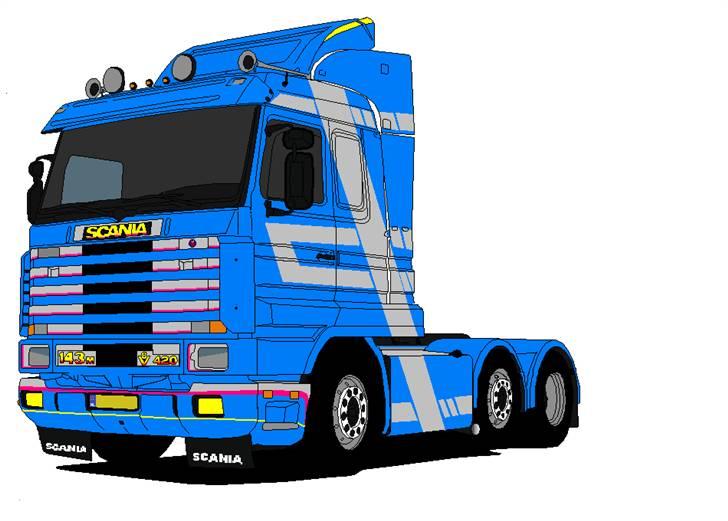 Paint Lastbiler - Anders Lundgren's gamle 143 Streamliner (jep lavet efter en god vens lastbil) der mangler dog lidt endnu billede 9