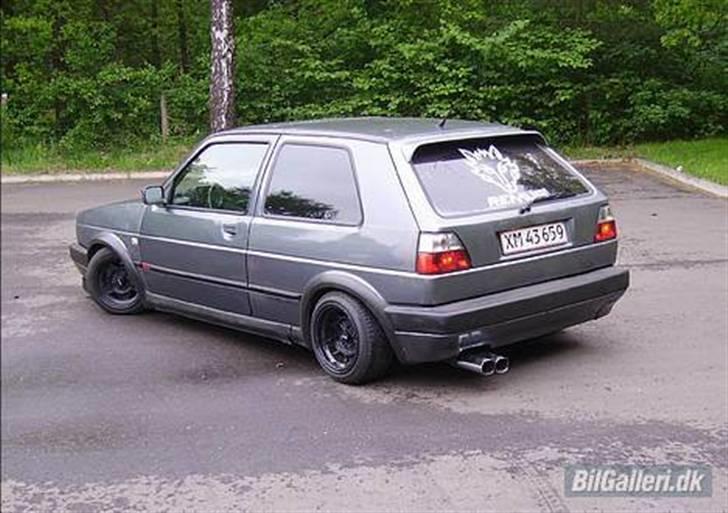 Mine 1:1 biler  - Min første bil en golf 2 gti 8v med skarp knast og banan manifold billede 4