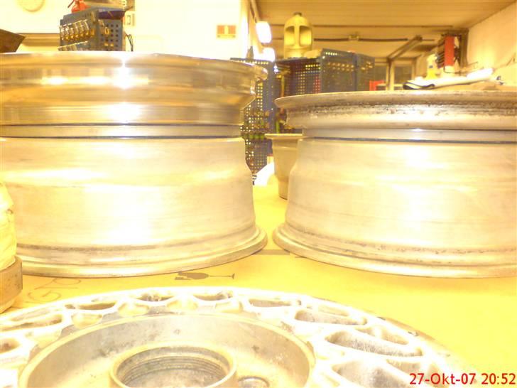 Mine 1:1 biler  - Fælgene under ombygning de nye kanter vs de gamle billede 72