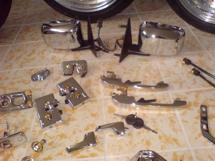 Mine 1:1 biler  - Noget af mit krom og guld gejl billede 78