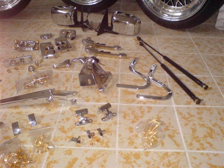 Mine 1:1 biler  - Noget af mit krom og guld gejl billede 84