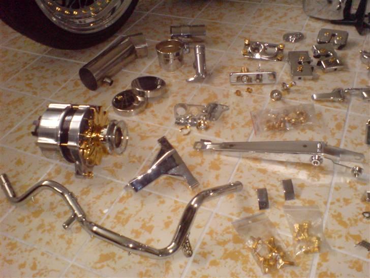 Mine 1:1 biler  - Noget af mit krom og guld gejl billede 85