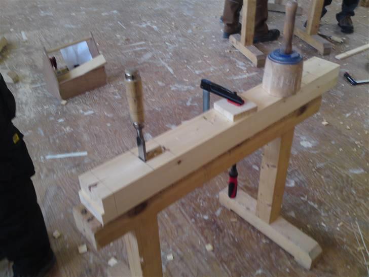 Tømmer samlinger - Tømmerbuk in progress billede 5