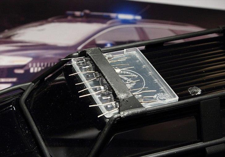 LED flash bar til politi bilen - Skabt overblik pladsforbrug til lysdioder. billede 6