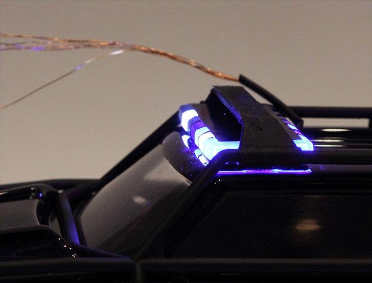 LED flash bar til politi bilen - Lys i funktion fra siden. billede 18