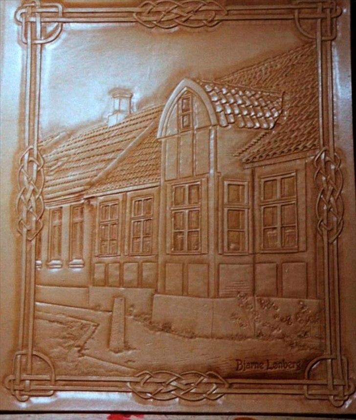 Min anden hobby 3, Læder Billeder - For lige at vise, at motivet ikke bare er maling som på et maleri, vil jeg lige vise jer hvordan det ser ud før der kom farver på ;-) billede 7