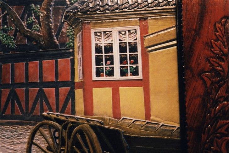 Min anden hobby 3, Læder Billeder - Igen et vindue der volder problemer, selvom det var teglstenene der her tog kegler, dem er der en del af og de skal se ens ud.  billede 13