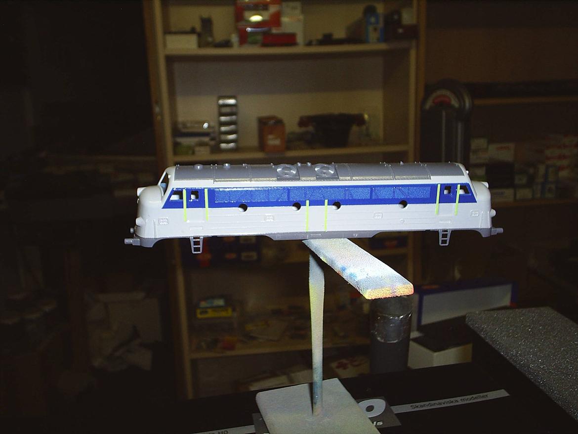 Gammel Marklin My 1147 får nyt liv  - Erling fra Emp-model.dk har lavet en demostration på en heljan overdel for at være sikker på han ramte mit design. og det gjord han super godt. billede 8