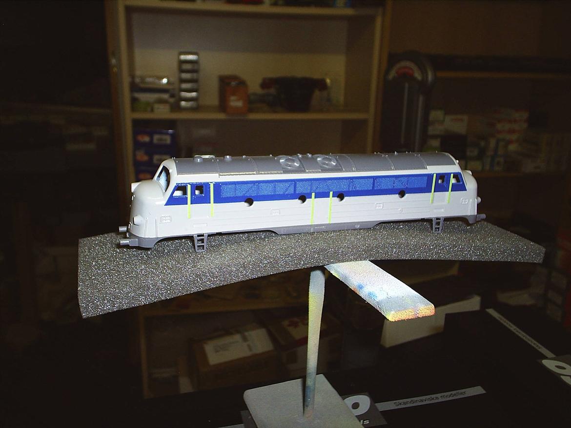 Gammel Marklin My 1147 får nyt liv  - Erling fra Emp-model.dk har lavet en demostration på en heljan overdel for at være sikker på han ramte mit design. og det gjord han super godt. billede 9