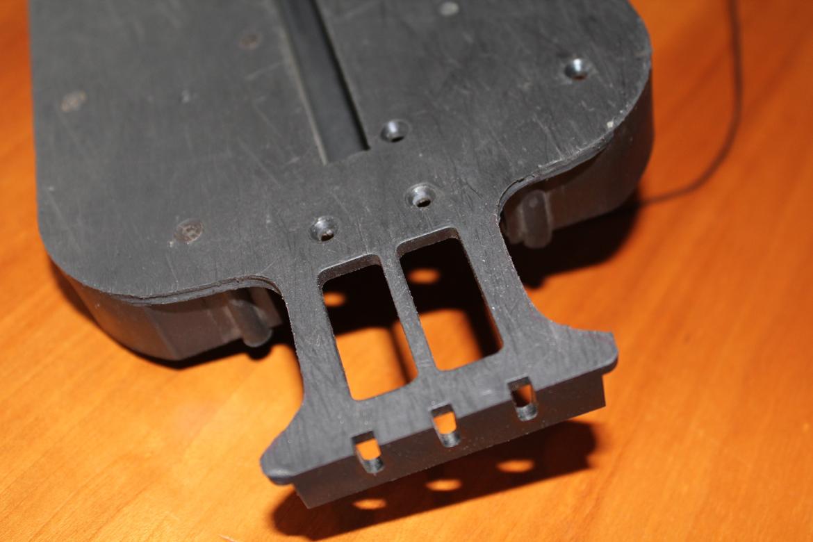 Nanda Sniper Rally - Så blev der fræst! Og det står total som var det målt med lineal... ;-)
Her bagenden, som jeg lige mangler at give det sidste finish i form af en finslibning.
 billede 11