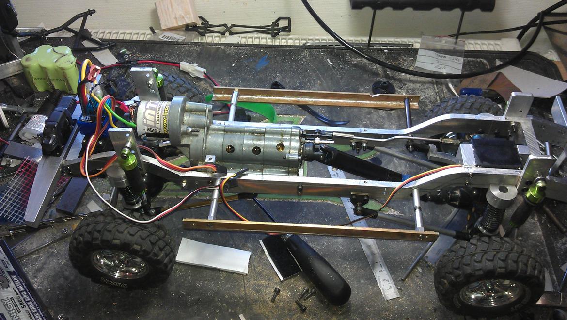 110" Land Rover pic-up crew-cap - hjemmelavet undervogn. også lavet af Klaus o. billede 14