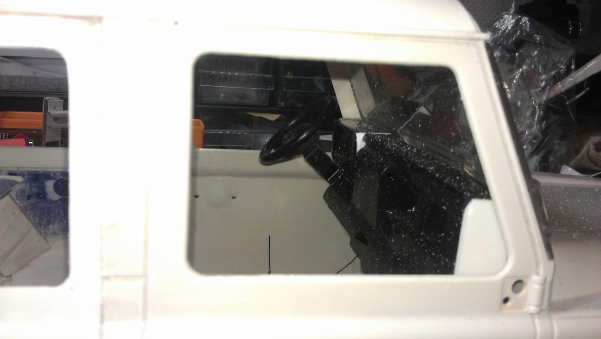 110" Land Rover pic-up crew-cap - ombygget til venstre styret. billede 7