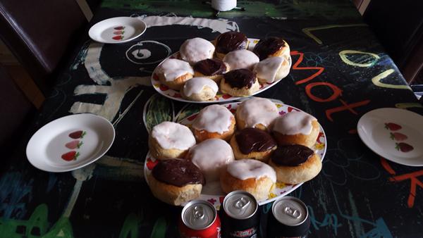 Efter en hård dag på banen