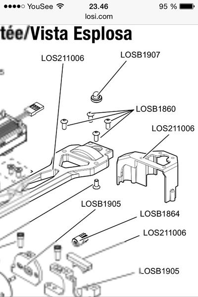Mangler del til losi mini 8ight