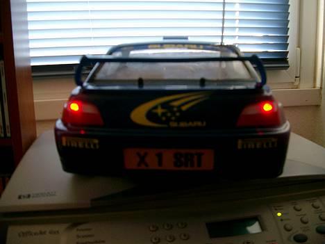 Bil CEN Fun Factor Subaru WRC - Selvfølgelig har jeg også monteret baglys. Det er en lettere modificeret cykellygte! billede 7