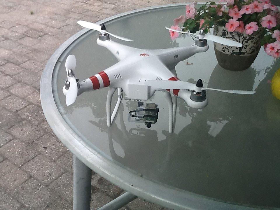 Multirotor dji phantom - her med HD wing-cam fra hobbyking. billede 1