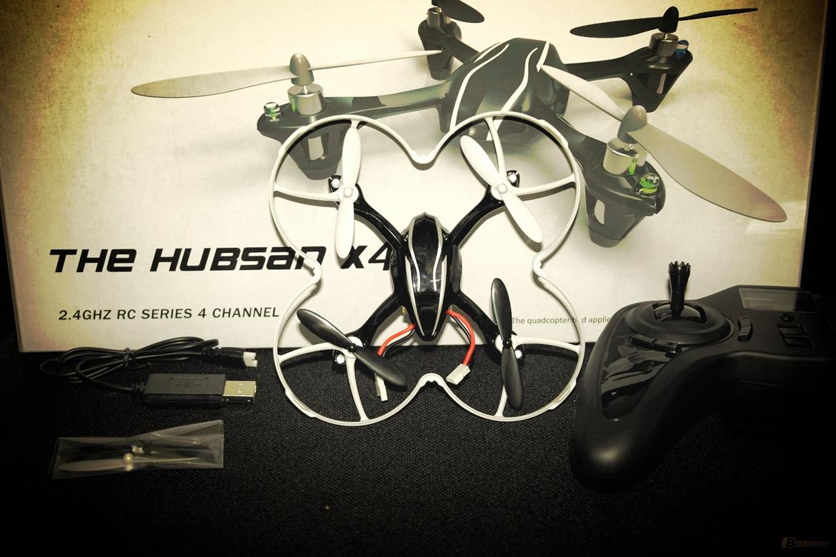 Multirotor Hubsan X4 LED no.2 - nr. 2 Hubsan, med ny sender og beskyttelsesring :-D billede 1