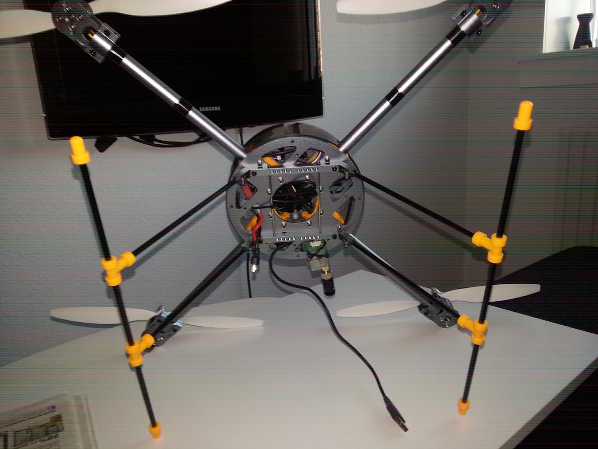 Multirotor heavy duty full alloy quadcopter 600mm billede 4