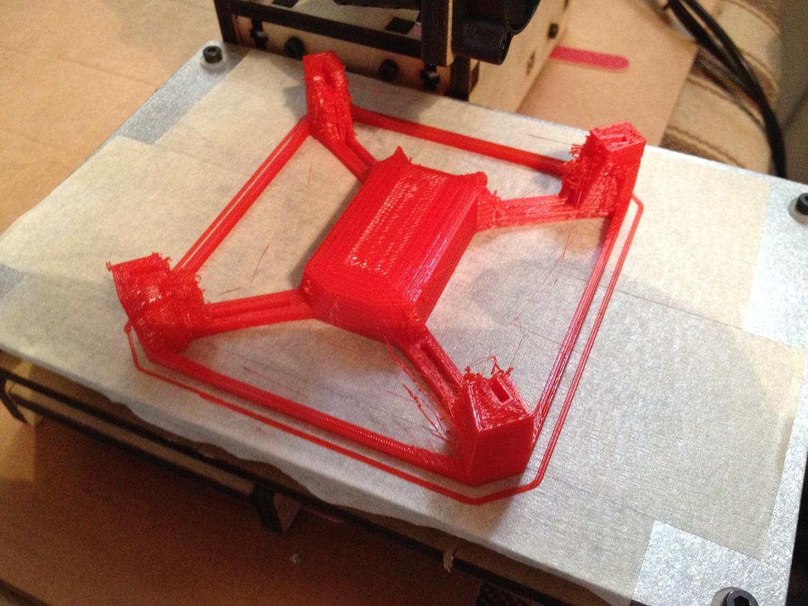 Multirotor Poulpc - en af modelleren printe ved lidt for høj varme billede 16