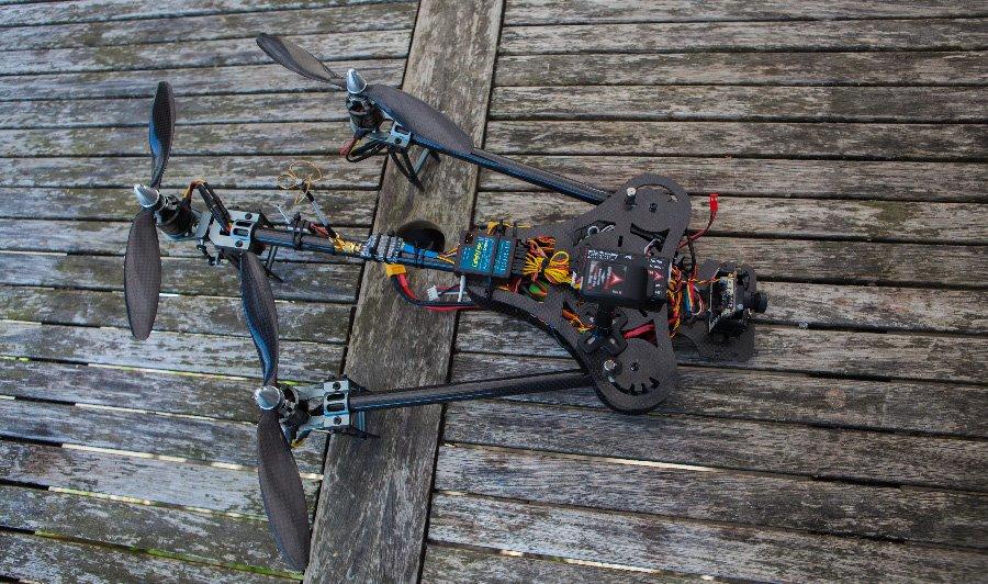 Multirotor Talon Tricopter Full Carbon billede 4