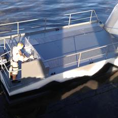 Båd pram/landgangs fartøj "solgt"