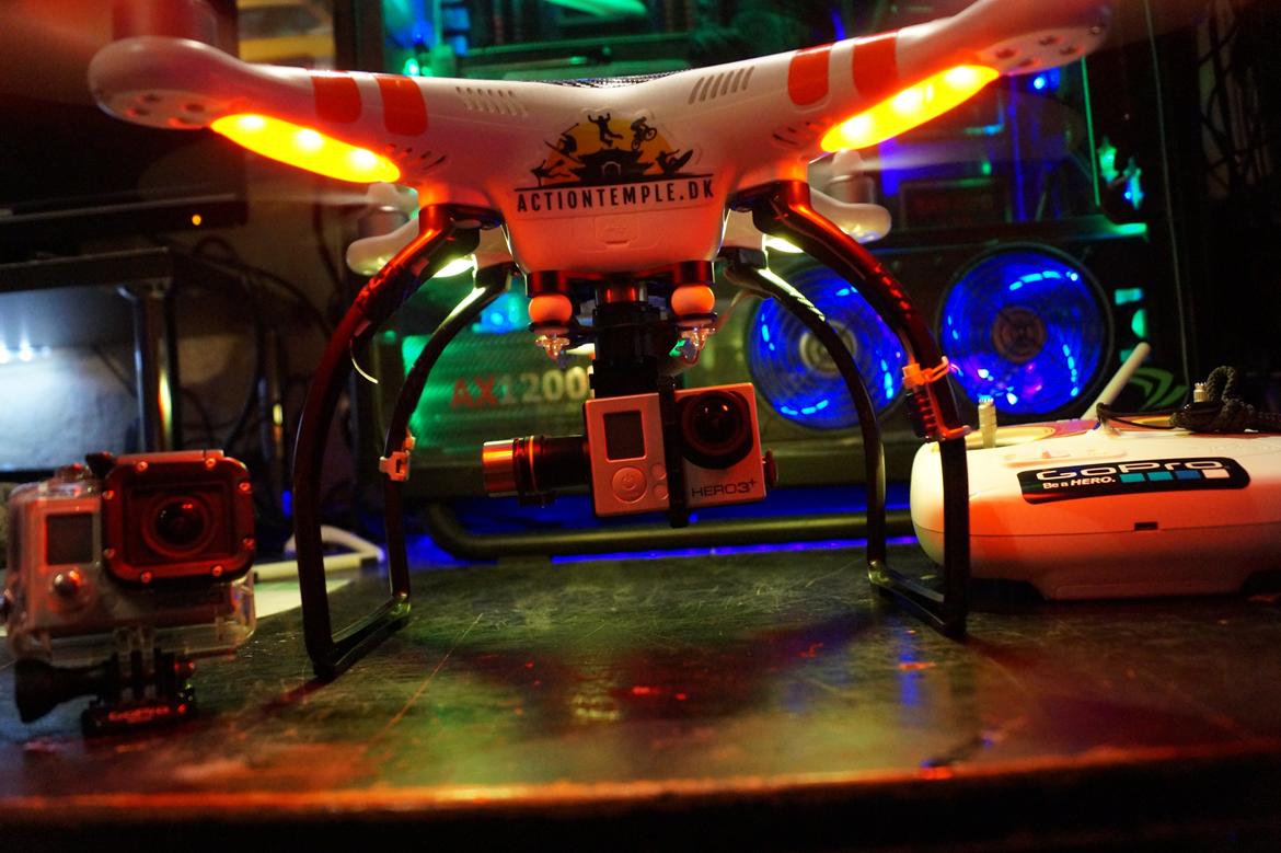 Multirotor Dji Phantom 2 with Zenmuse H3-3D, Gopro Hero3+ billede 8