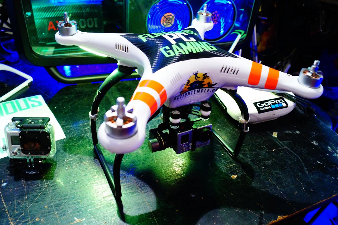 Multirotor Dji Phantom 2 with Zenmuse H3-3D, Gopro Hero3+ billede 3