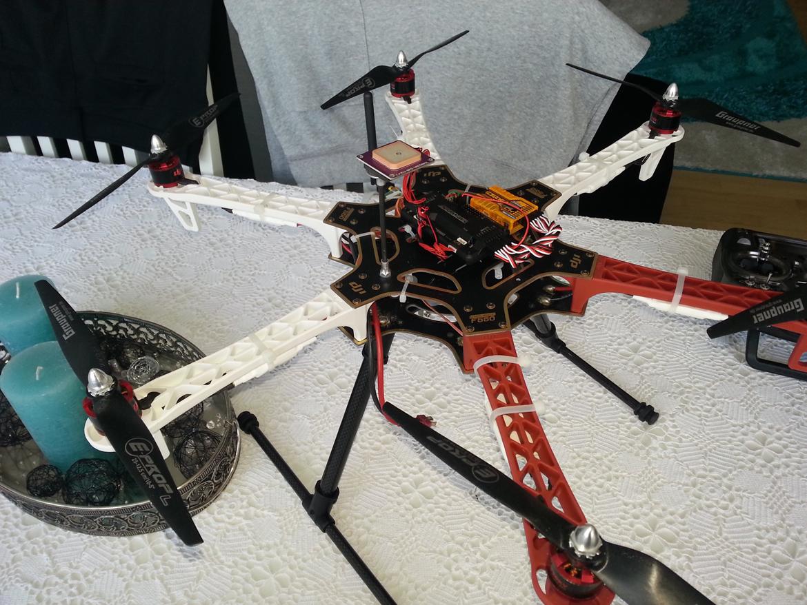 Multirotor dji f550 med APM 2.6 UAV billede 2