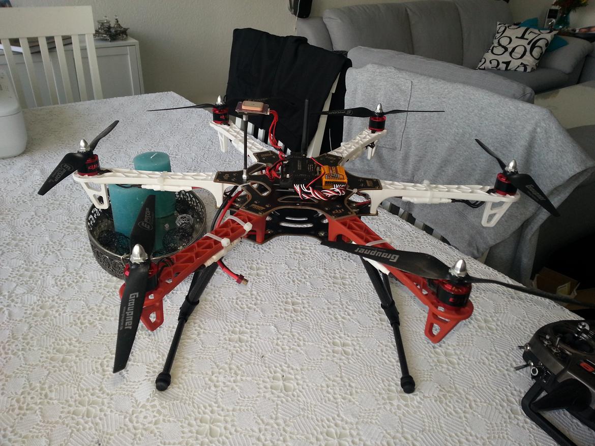 Multirotor dji f550 med APM 2.6 UAV billede 1