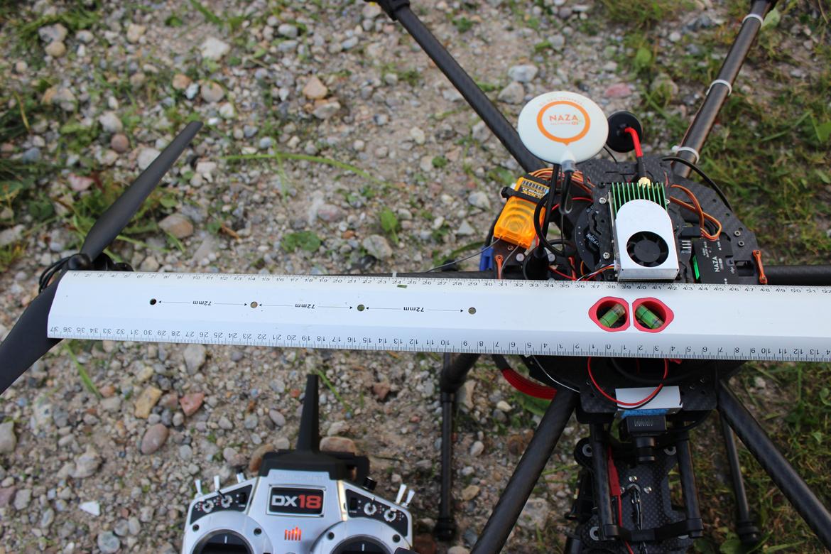 Multirotor Tarot Ironman FY680C1 800 class [Brændt] - Her ser man at der er +400 mm fra center til motor. billede 17