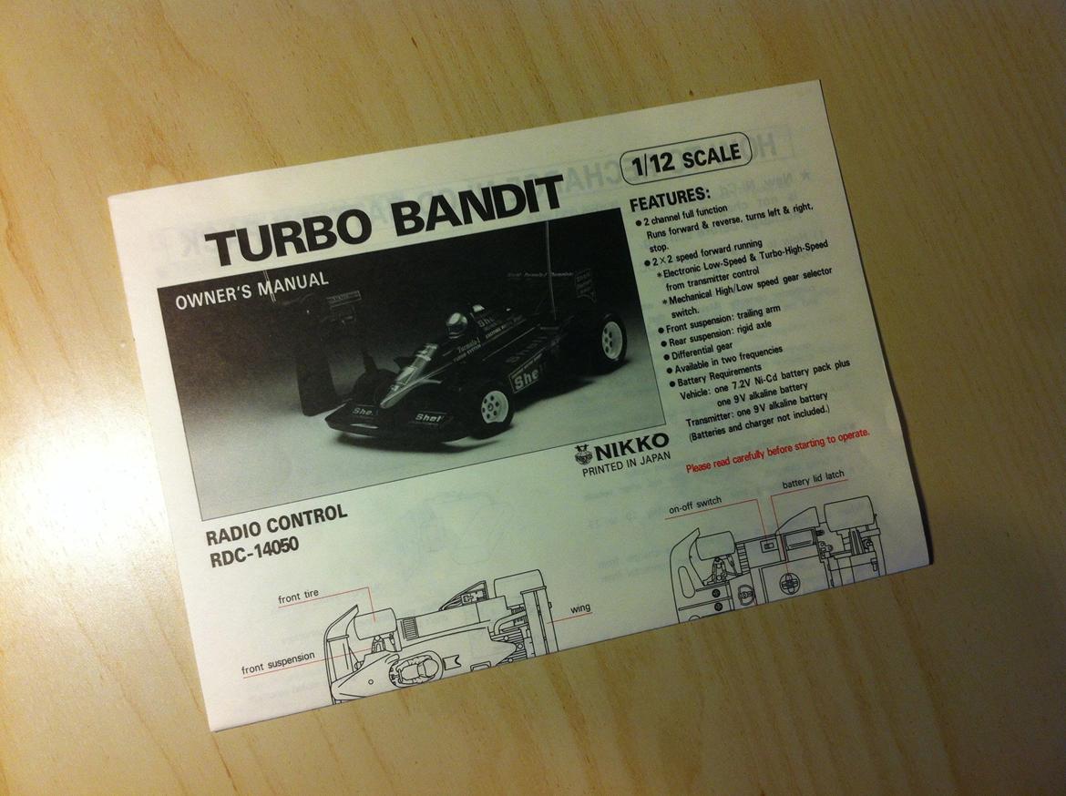 Bil Nikko ‘Turbo Bandit’ QD [#RDC-14050] billede 34