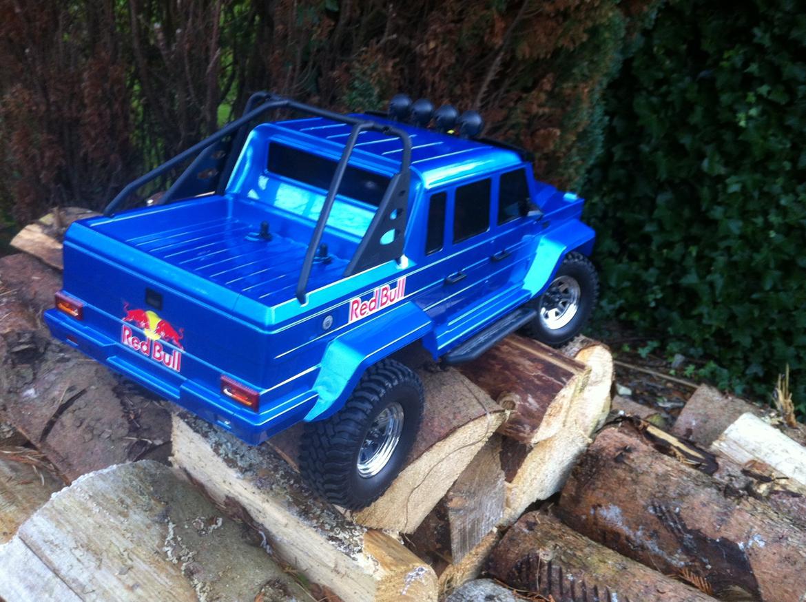 Bil Axial SCX10 Horri (Red) Bull billede 4