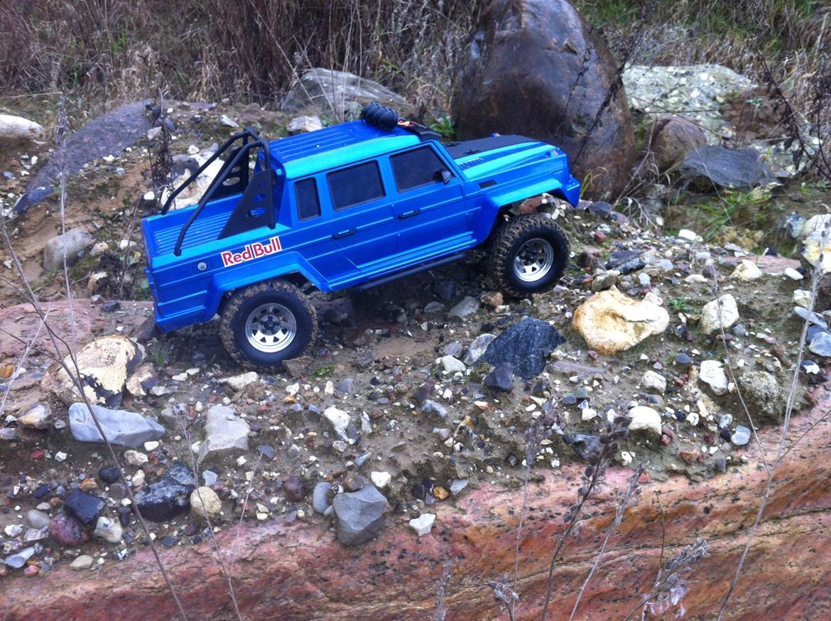 Bil Axial SCX10 Horri (Red) Bull billede 7