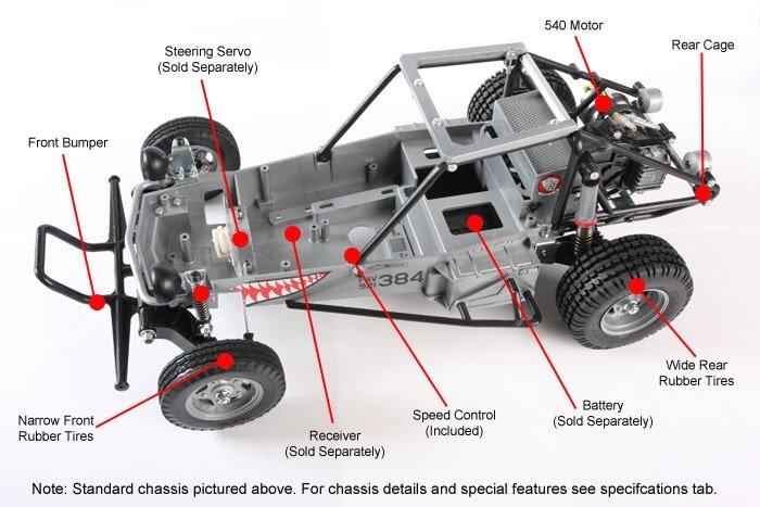 Buggy Tamiya Fast Attack Vehicle billede 14