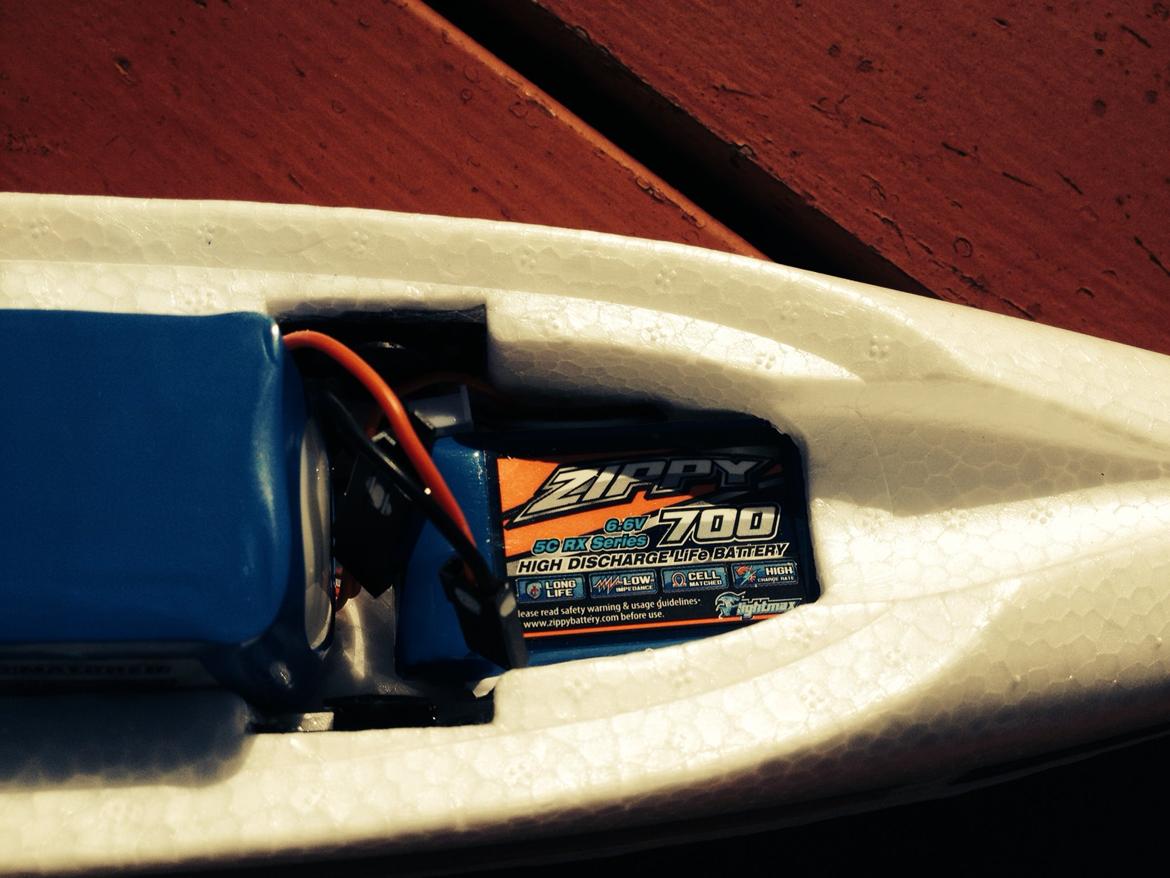 Fly FunJet Ultra 6S - Modtager batt billede 9