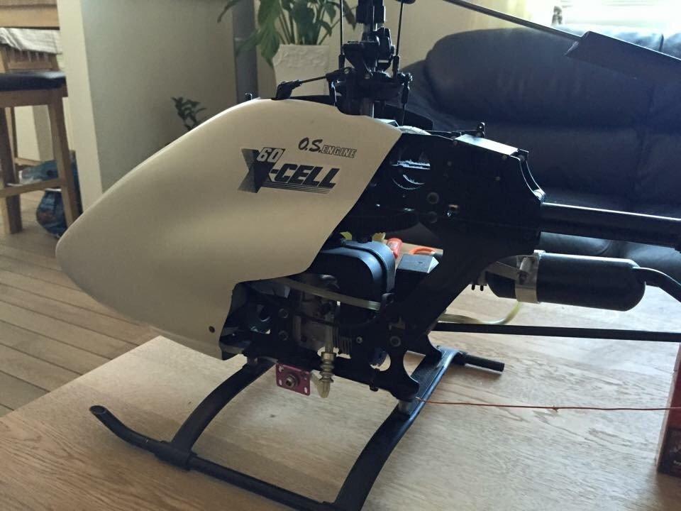 Helikopter X-cell 60 prof nitro helikopter billede 2