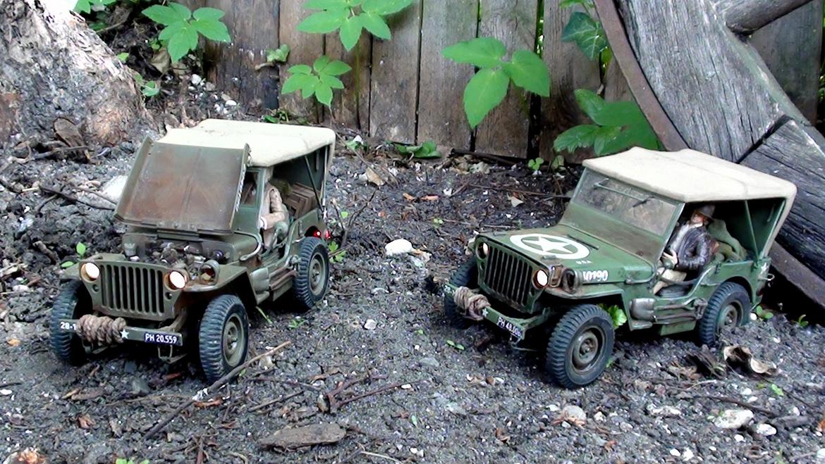 Militær RC 1/16 Willys Metal Jeep  billede 1