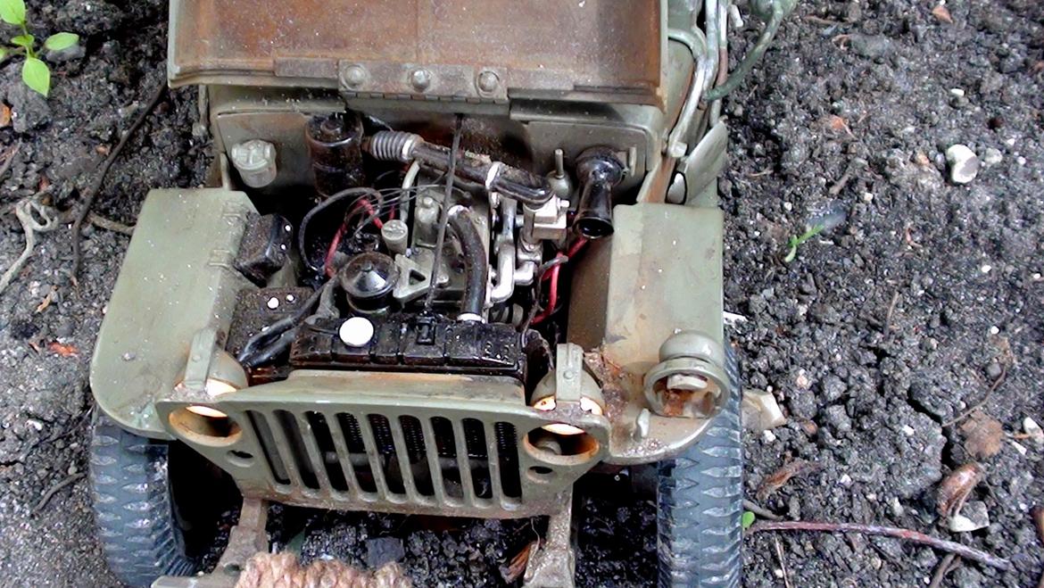 Militær RC 1/16 Willys Metal Jeep  billede 4