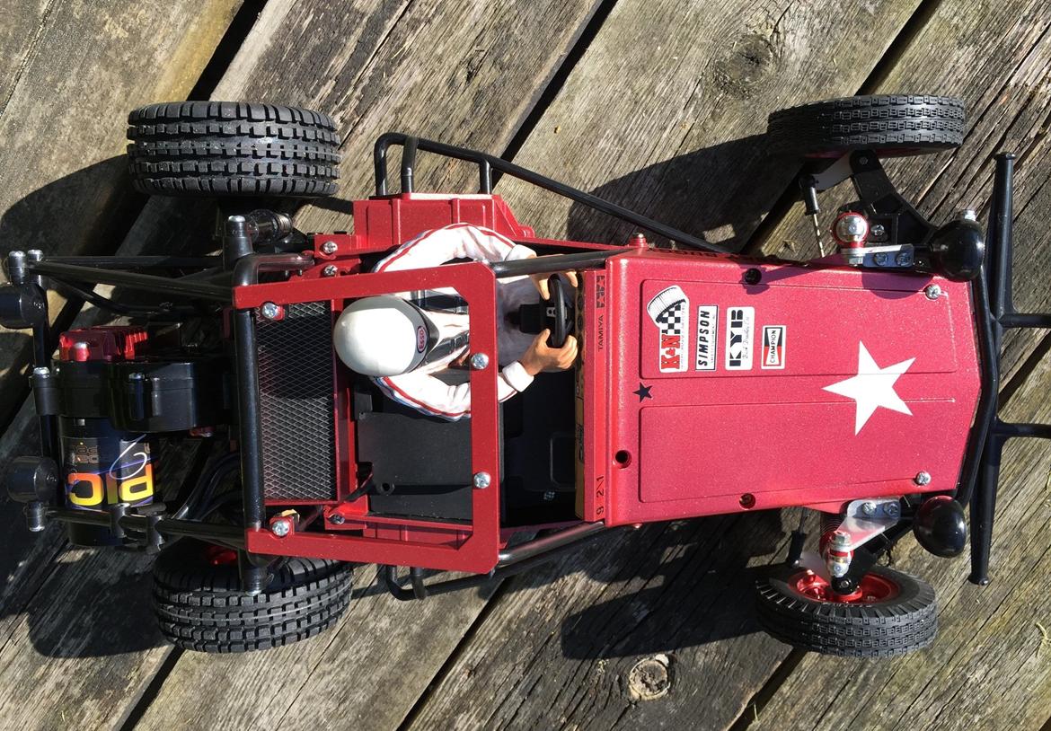 Buggy Tamiya Fast Attack Vehicle - Klkistermærkerne er delvis de gamle originale jeg ikke havde brugt, og nye "old school" mærker billede 11