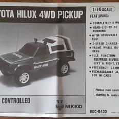 Off-Roader Nikko Hilux 4wd pick-up