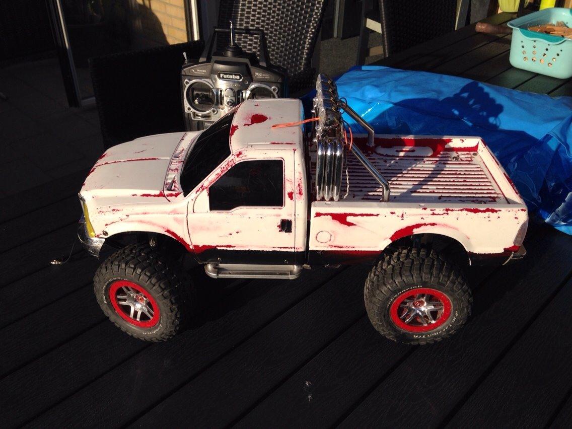 Truck Tamiya Ford F350 High lift(solgt) billede 2