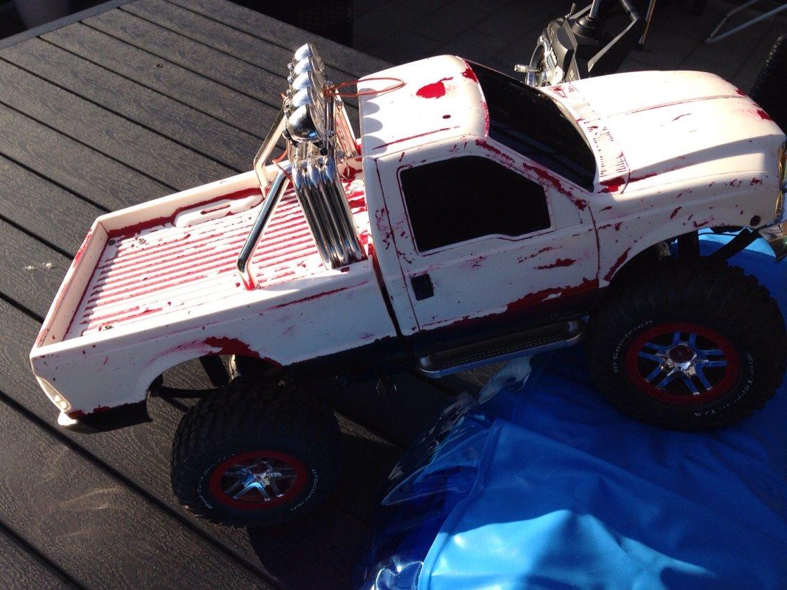 Truck Tamiya Ford F350 High lift(solgt) billede 4