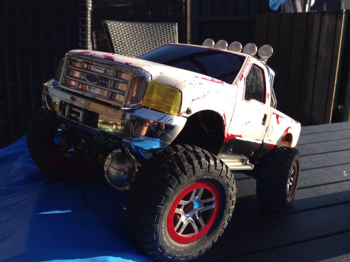 Truck Tamiya Ford F350 High lift(solgt) billede 5