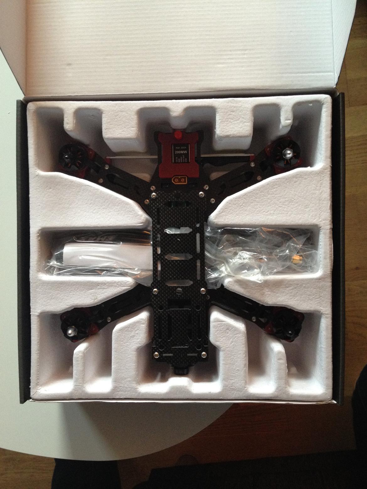 Multirotor Night Hawk Pro 280 - Sådan kom den samlet i kassen billede 2