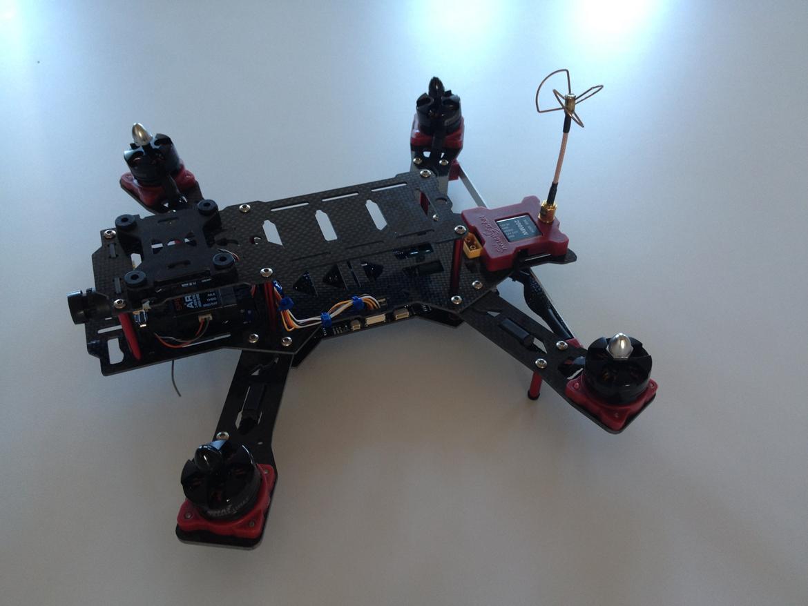 Multirotor Night Hawk Pro 280 - Lige blevet færdig med opsætningen via programmet hentet på nette, opsætningen er uden prop  billede 6