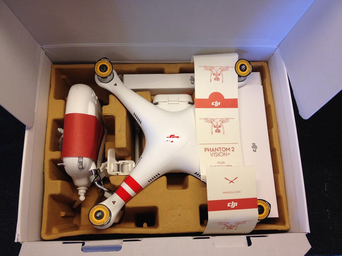 Multirotor DJI Phantom 2 Vision+ V3 - Pakket godt ind billede 10