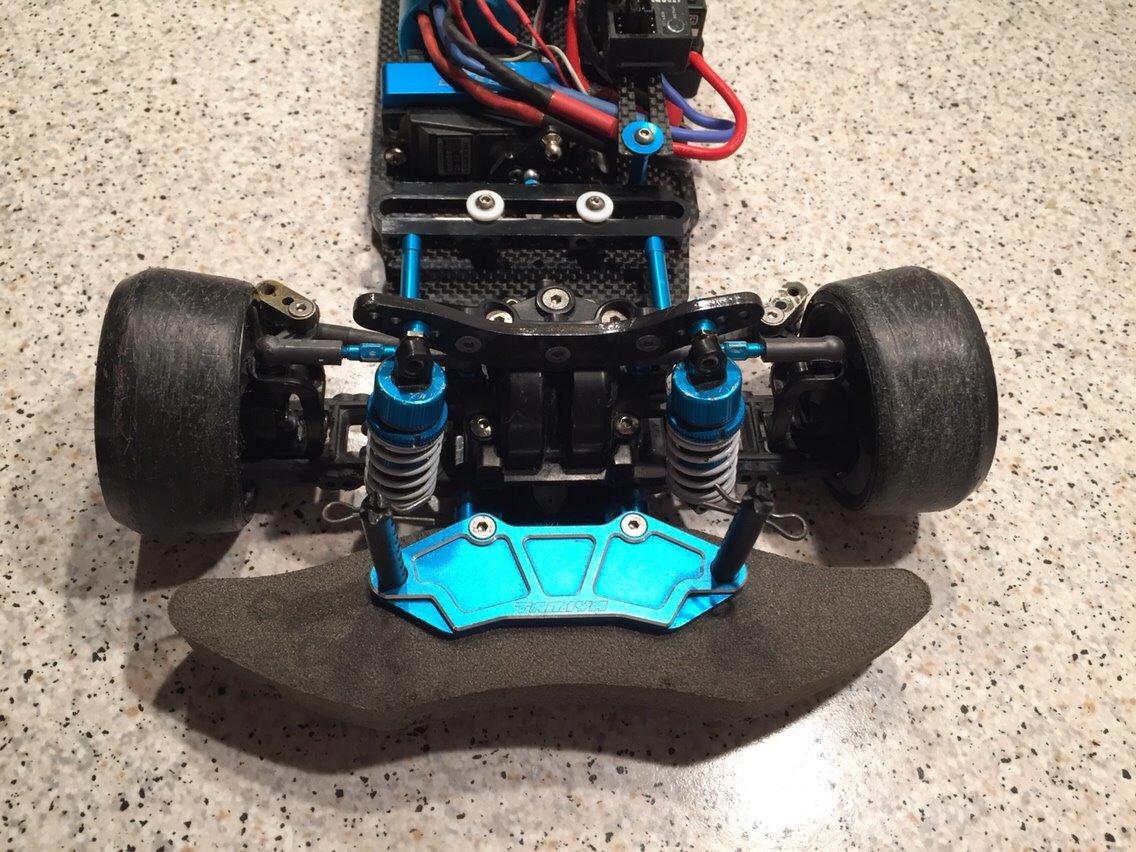 Bil Tamiya TB-03 VDS  lavet om til rwd billede 6