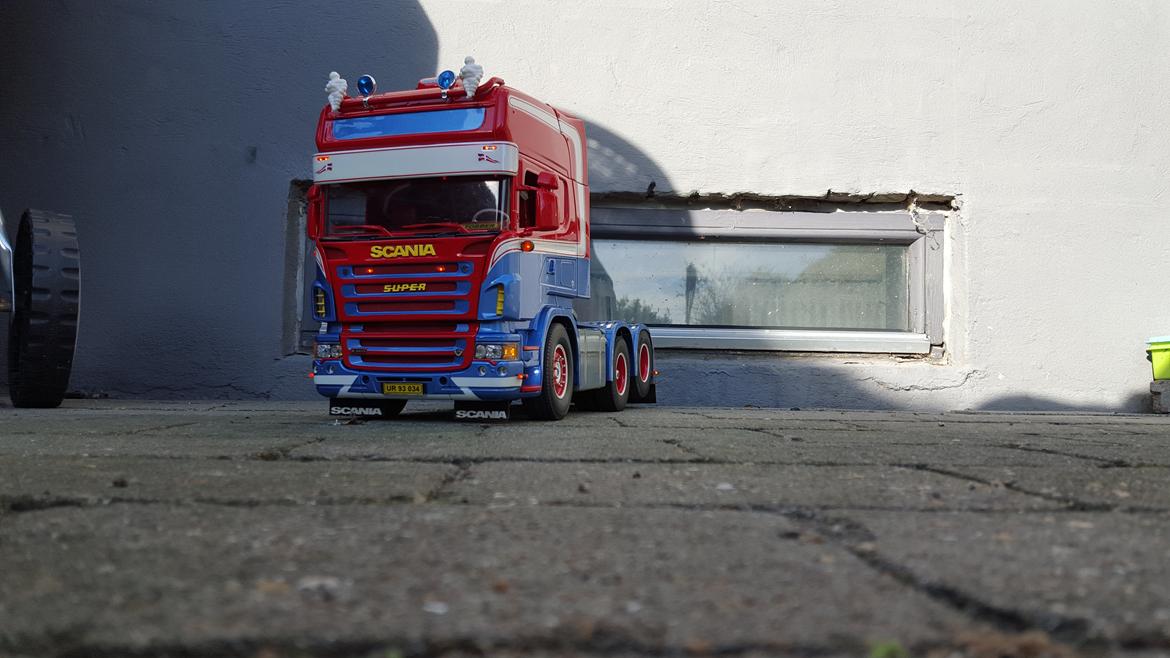 Lastbiler Tamiya Scania (Hanstholm Container transport)  billede 13
